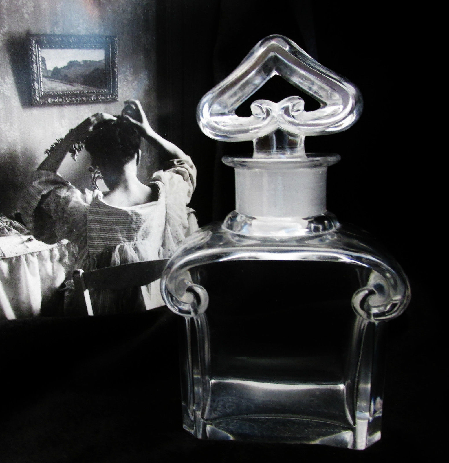 Vintage Authentic Baccarat~Guerlain~Perfume Bottle~4.5"~Signed~Authentic~Perfect - $178.19