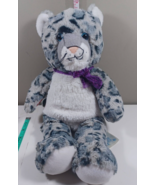 Build a Bear BAB Plush Gray and White Snow Leopard Cheetah Stuffed Anima... - £11.65 GBP