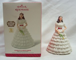 Scarlett O'hara Gone With The Wind White Dress Hallmark Christmas Ornament 2014 - $24.74