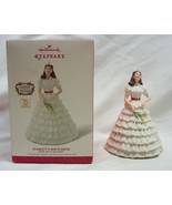 SCARLETT O&#39;HARA Gone With The Wind White Dress Hallmark CHRISTMAS ORNAME... - $33.94 CAD