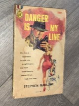 Danger Is My Line By Stephen Marlowe Vintage 1st Printing 1960 PB Book - $101.02 MXN