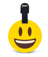 Luggage Tag Smiling Emoji Identification Label Suitcase Backpack ID Trav... - £9.38 GBP