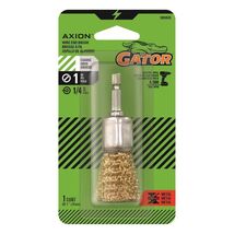 Gator 1 in. Coarse Crimped End Brush Brass Coated Steel 4500 rpm - $8.95