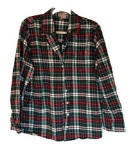 Show Me Your MuMu Cozycore Trad Xmas Red/Green Plaid Button Down Pajama ... - $22.99