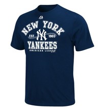 NY YANKEES ADULT NAVY DIAL IT UP T-SHIRT XXL NEW &amp; OFFICIALLY LICENSED - $21.24