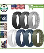 Durable Wedding Band Alternative - Flexible Silicone Rings for Active Li... - $34.53 CAD