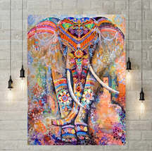 5D Diamond Painting - Colorful elephant - $15.60+