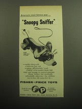 1958 Fisher-Price Snoopy Sniffer Toy Ad - America&#39;s most famous pup - £14.65 GBP