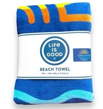 Life is Good Sun &amp; Sea Beach Towel, 34 in x 64 in - £20.87 GBP