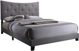 ACME Venacha Queen Bed in Gray Fabric - $284.50