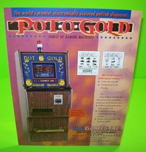 Pot O Gold Video Slot Machine FLYER Casino U.S. Games Artwork Sheet 1993... - £25.04 GBP