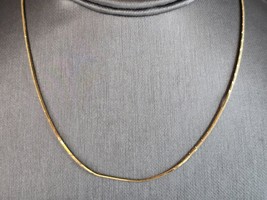 Womens Vintage Estate Fine 18K Yellow Gold Necklace 4.2g E6153 - £573.40 GBP