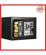 Alloy Steel Electronic Safe - Compact 0.23 Cu Ft Security Box with Alarm... - $860.46 MXN