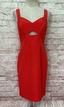 Yumi Kim Womens Hot Orange Red Cut Out Mini Dress Sleeveless Sheath Size... - $89.00