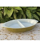 Pyrex Primary Avocado Green 1 Quart Oval Divided Casserole Split Dish No... - $259.58 MXN
