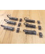 6 IRON FLAT SLIDING LOCK CABINET DOOR CUPBOARD SLIDE LATCH BARN *SOME RU... - $825.30 MXN