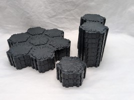 (14) Heroscape Asphalt Tiles (3) 7s, (8) 2s, And (3) Singles  - $24.74
