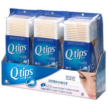 Q-tips Cotton Swabs, Club Pack 1875 ct(Pack of 3) - £36.26 GBP