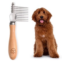 Dog Dematting Brush And Rake, Detangler Brush For Dogs, Comb Tool For Gr... - $17.97