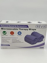 REVIX Microwavable Back Therapy Wrap Natural Relief &amp; Relaxation 2 Pcs - £37.67 GBP