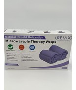 REVIX Microwavable Back Therapy Wrap Natural Relief &amp; Relaxation 2 Pcs - £37.00 GBP