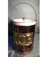 Vintage Georges Briard Ice Bucket Plastic with Handle and a Lucite Lid - $42.84 CAD