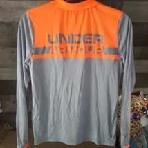 Hurley Boys Long Sleeve Dri Fit Material Youth Large Gray Orange Accents - £5.66 GBP
