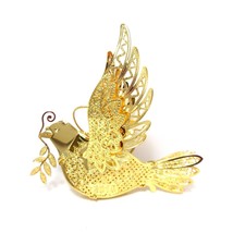 2015 Annual Dove of Peace Danbury Mint Christmas Ornament 23k Gold Plated - £46.16 GBP