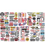 155 Massive Lot of Car Motorcycle Racing Motocross Helmet Vinyl Decals - $21.73