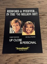 Up Close &amp; Personal Original Press Kit Sheet Video Store Promo Redford K... - $11.18