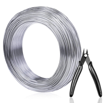 Aluminum Wire, Anezus 18 Gauge 328 FT Metal Wire Bendable Sculpting Aluminum Wir - £15.29 GBP