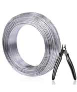 Aluminum Wire, Anezus 18 Gauge 328 FT Metal Wire Bendable Sculpting Alum... - £15.06 GBP