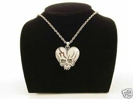 MYSTICA FASHION HEART BROKEN SKULL LOVE PENDANT JEWELRY - $232.81 MXN