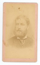 Antique CDV Circa 1870s Cook Handsome Man With Full Beard Wearing Suit Boston MA - £9.53 GBP
