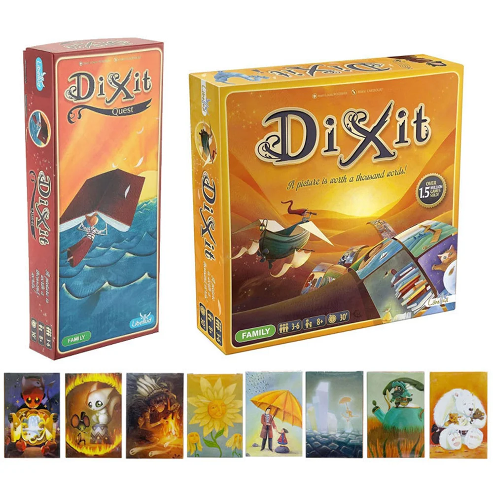 Dixit English Edition Expansion Strategic Strategy Board Game Playmat Fa... - £16.53 GBP+