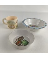 Beatrix Potter Peter Rabbit Child Dinnerware Cereal Bowl Cup Bunny Melam... - $24.70