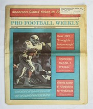  VINTAGE Oct 21 1986 Pro Football Weekly Magazine Ottis OJ Anderson Giants - $19.79