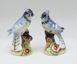 Enesco Blue Jay Porcelain Figurine Pair - $14.84