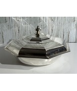 Burke &amp; Wallace Silverplated Serveware with Glass Insert - £22.75 GBP