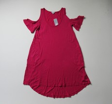 NWT Splendid Cold Shoulder in Pink S/S High Low A-line T-Shirt Dress S $68 - £8.03 GBP