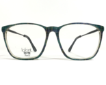 Lafont Eyeglasses Frames ZELIO 52 207 Black Blue Green Plaid Oversized 5... - $159.08