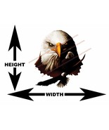 American Bald Eagle Head Combo Wall Art Wall Decal Indoors Outdoors Large - $19.19 CAD+