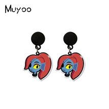 2021 New Arrival Lovely Earrings Online Game Undertale Characters Handmade Acryl - £6.72 GBP