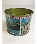 1960’s Colorado Souvenir Tin Cup. Air Force Academy, Royal Gorge, Bear Lake - £4.65 GBP