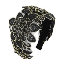 Fashion Women&#39;s Wide Headband Lace Hairband Hair Band Accessories Head Wrap - £11.16 GBP