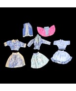 Lot of 8 Homemade Fashion Doll Clothes Acid Wash Denim Floral 90s 1990s - £9.76 GBP