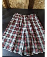 Gap ladies size 11 cotton plaid mom shorts - €14,47 EUR