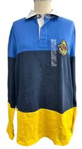 New With Tags NAUTICA Windsurf Colorblock Long Sleeve Rugby Shirt Size S - $49.49