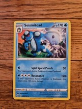 Pokemon TCG Rebel Clash Card | Seismitoad 046/192 Rare - £0.78 GBP