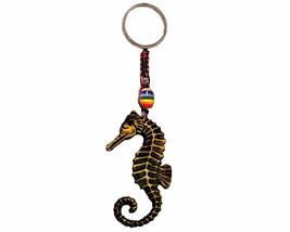 Gypsy Daze Smokes Golden Seahorse Sea Animal 3D Figurine Keychain Multicolored M - £10.86 GBP